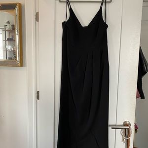 Xscape Black Tulip Hem Dress Size 16